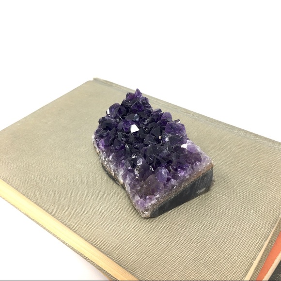 Natural Raw Amethyst Flat Back Rock Chunk Crystal - Picture 8 of 16